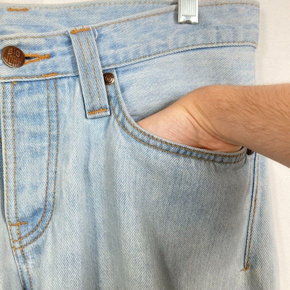 Big John x Rockin Jelly Bean Jeans Womens Sz 30 Japan Blue Cotton Ripped‎ - Picture 6 of 14